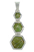Turquoise Genuine Sterling Silver Southwest Pendant MX65253